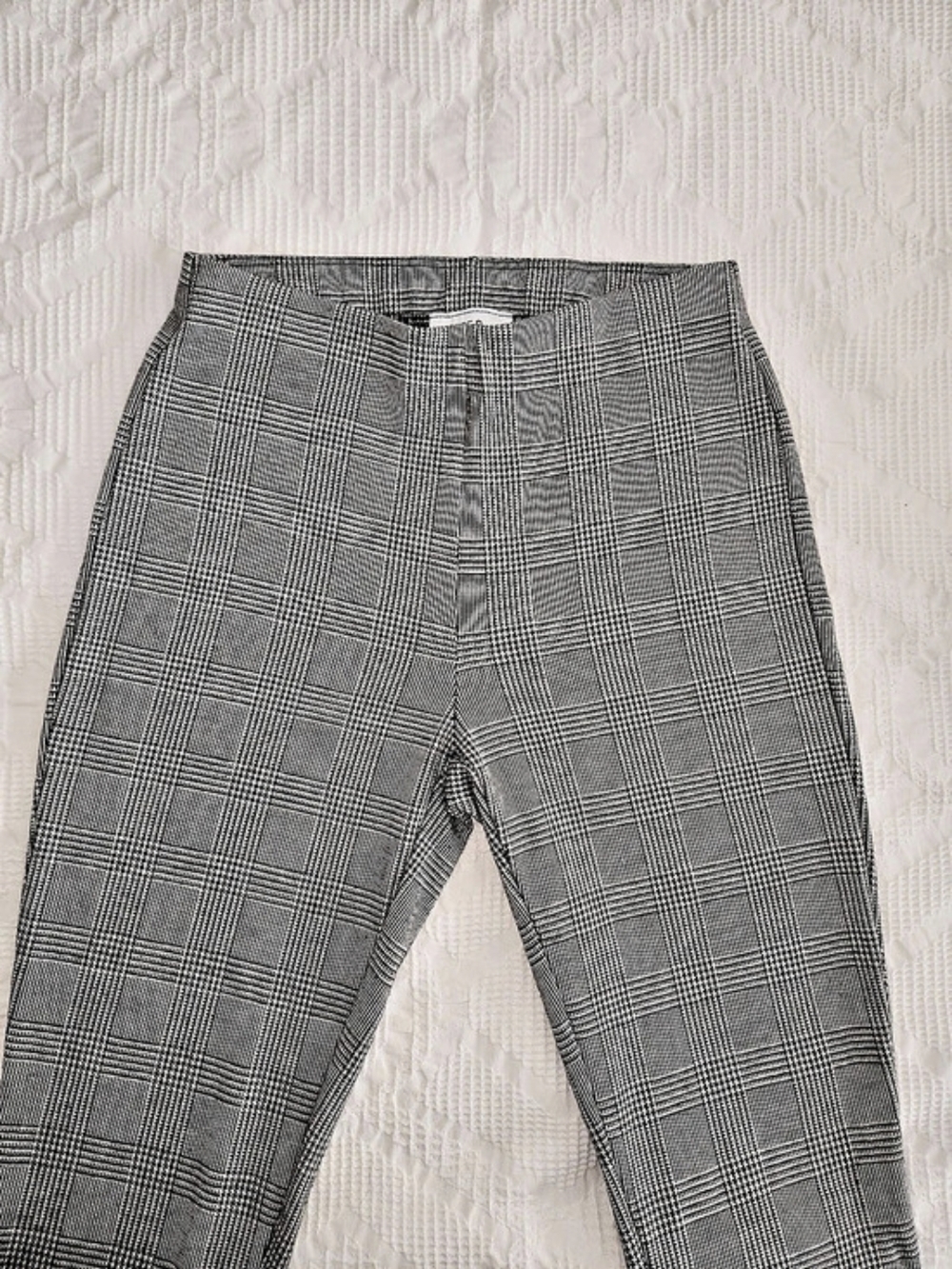 Joe B Plaid Leggings in Black & White Size Small Like New